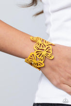 Load image into Gallery viewer, Paparazzi Butterfly Breeze - Yellow - VENDOR _NAME - Sassy Sparkles $5 Jewelry
