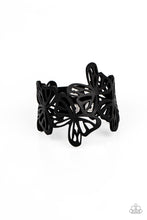 Load image into Gallery viewer, Paparazzi Butterfly Breeze - Black - VENDOR _NAME - Sassy Sparkles $5 Jewelry
