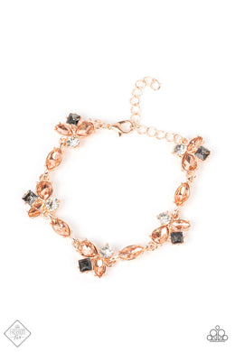 Paparazzi Colorful Captivation - Rose Gold - VENDOR _NAME - Sassy Sparkles $5 Jewelry