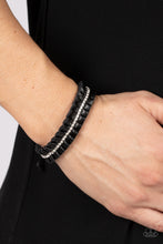 Load image into Gallery viewer, Paparazzi Pretty, Pretty Pleats - Black - VENDOR _NAME - Sassy Sparkles $5 Jewelry
