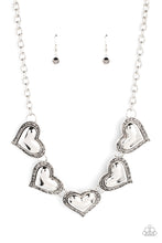 Load image into Gallery viewer, Paparazzi Kindred Hearts - Silver - VENDOR _NAME - Sassy Sparkles $5 Jewelry
