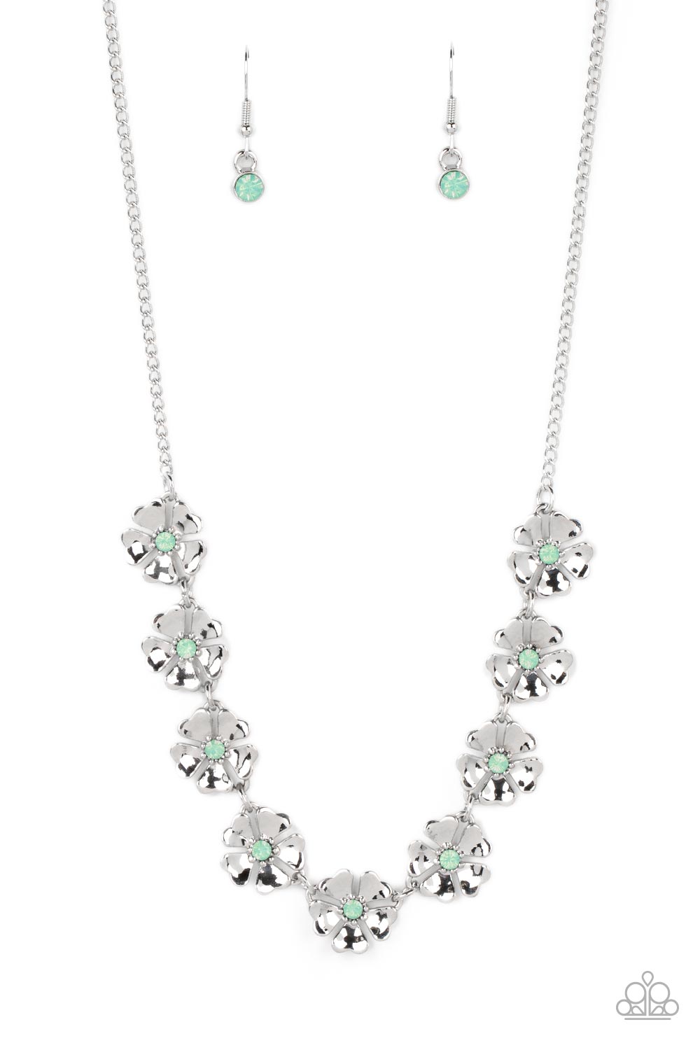 Paparazzi Petunia Palace - Green - VENDOR _NAME - Sassy Sparkles $5 Jewelry