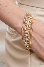 Load image into Gallery viewer, Paparazzi Interstellar Interlude - Gold - VENDOR _NAME - Sassy Sparkles $5 Jewelry
