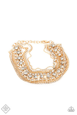 Paparazzi Interstellar Interlude - Gold - VENDOR _NAME - Sassy Sparkles $5 Jewelry