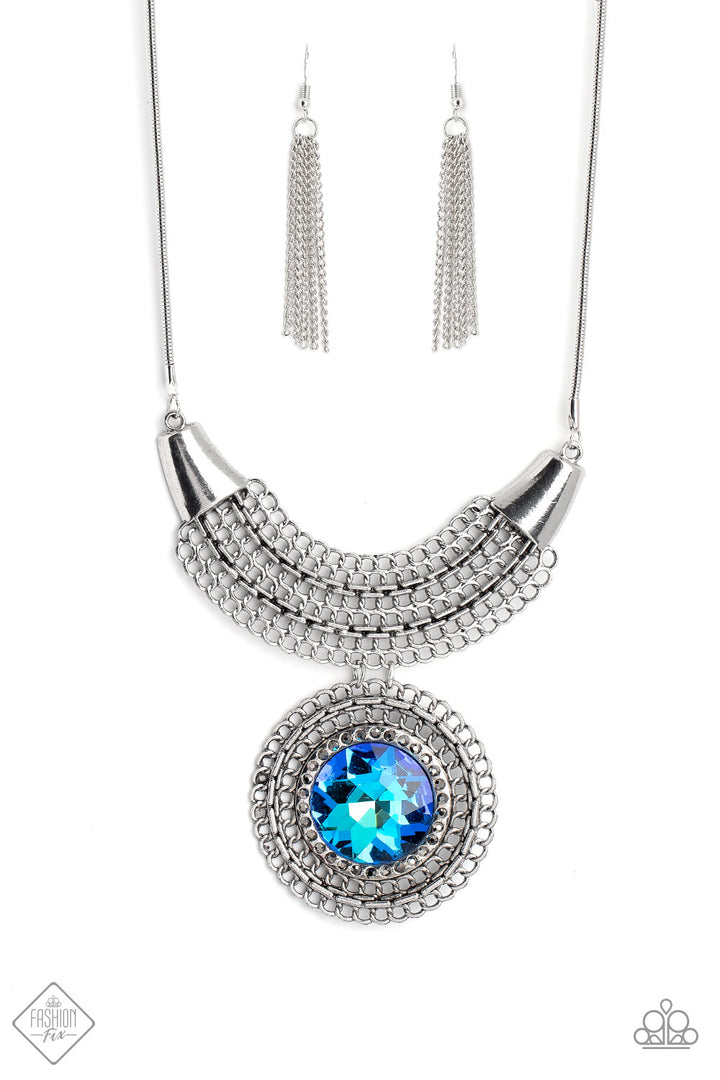 Paparazzi Excalibur Extravagance - Blue - Fashion Fix December 2022