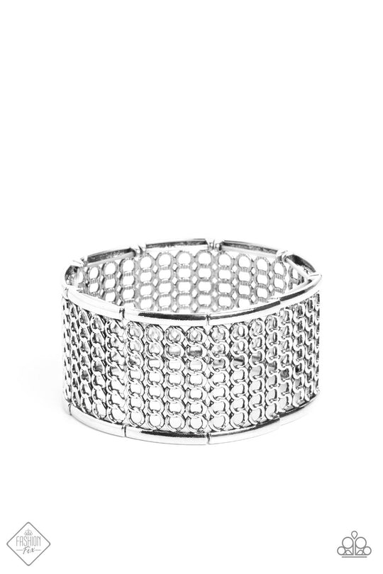 Paparazzi Camelot Couture - Silver - Fashion Fix December 2022