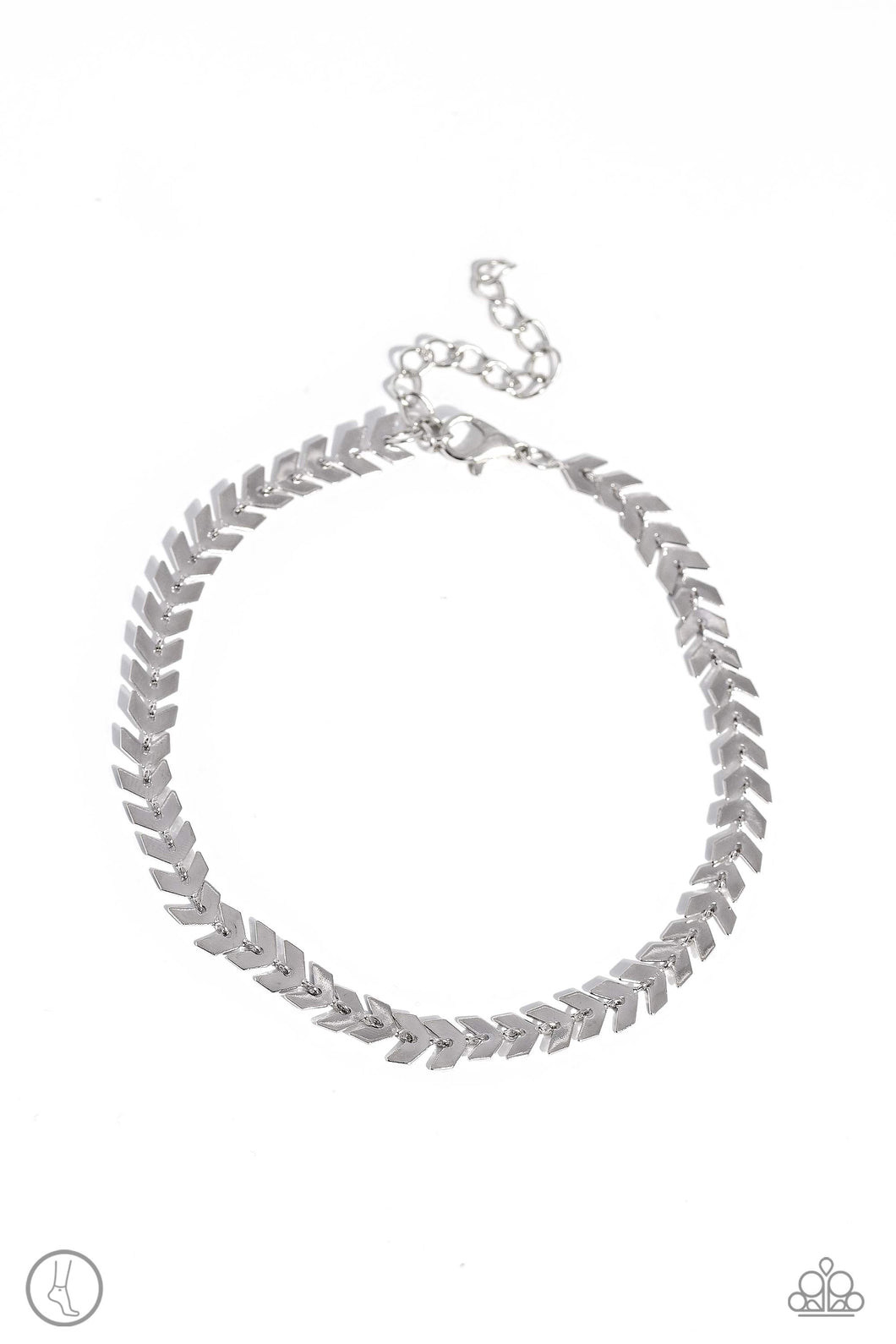 Paparazzi Point in Time - Silver (Anklet)