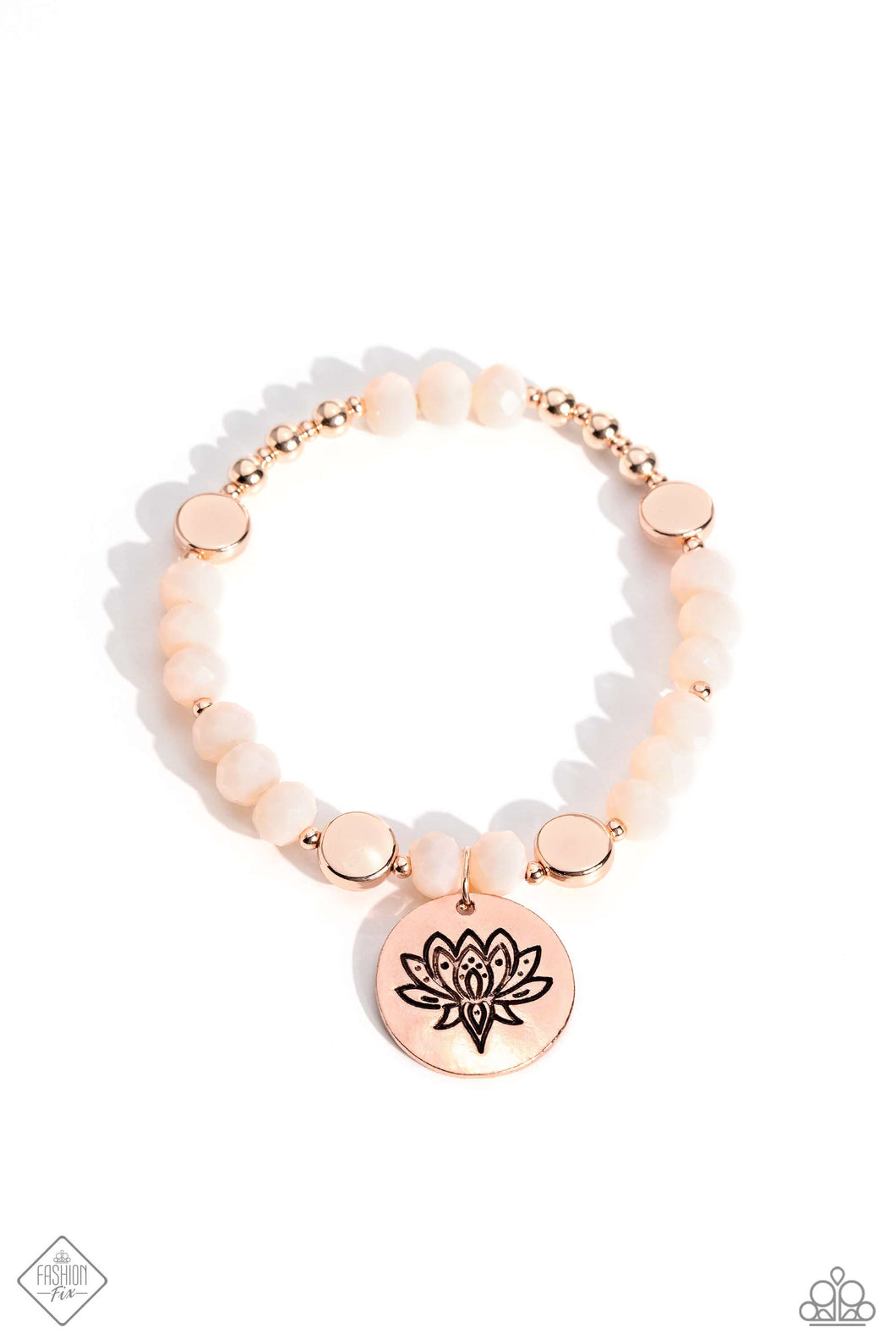 Paparazzi Leisurely Lotus - Rose Gold - Fashion Fix June 2023