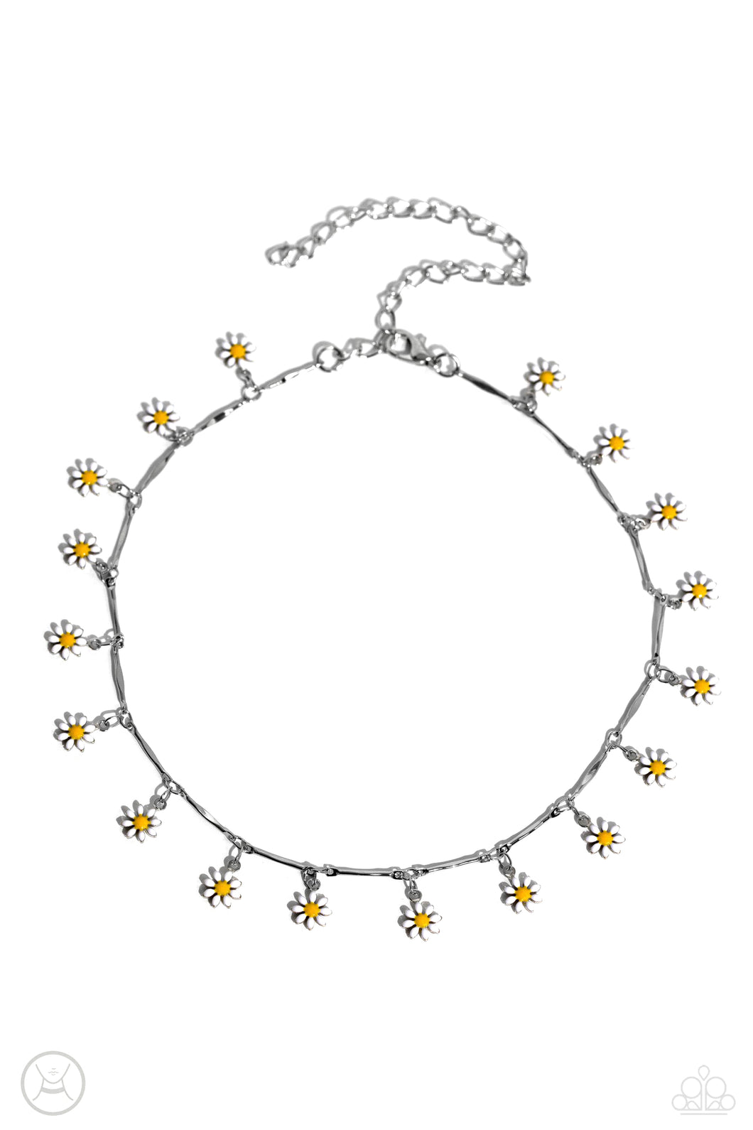 Paparazzi Delicate Display - White (Choker)