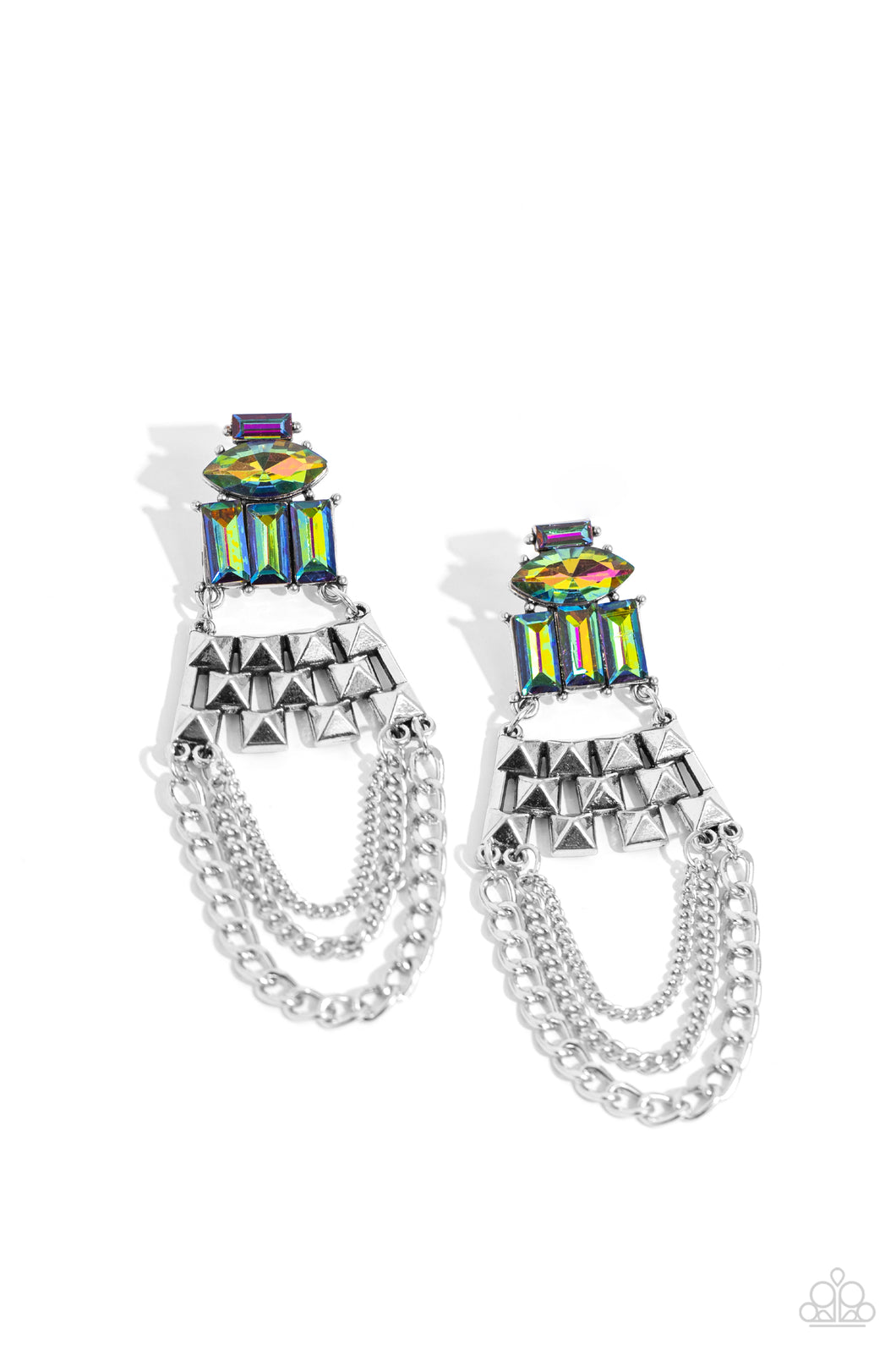 Paparazzi Dangling Art Deco - Multi