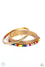 Load image into Gallery viewer, Paparazzi Multicolored Medley - Gold - Fashion Fix December 2023
