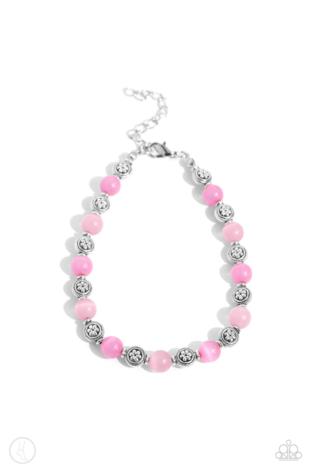 Paparazzi Beachy Bouquet - Pink (Anklet)