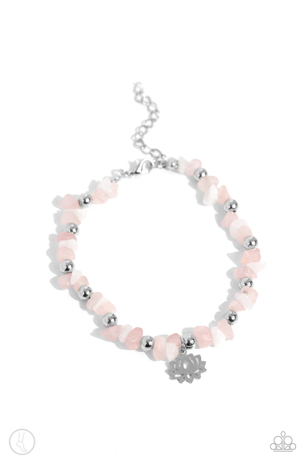 Paparazzi Lotus Landslide - Pink (Anklet)