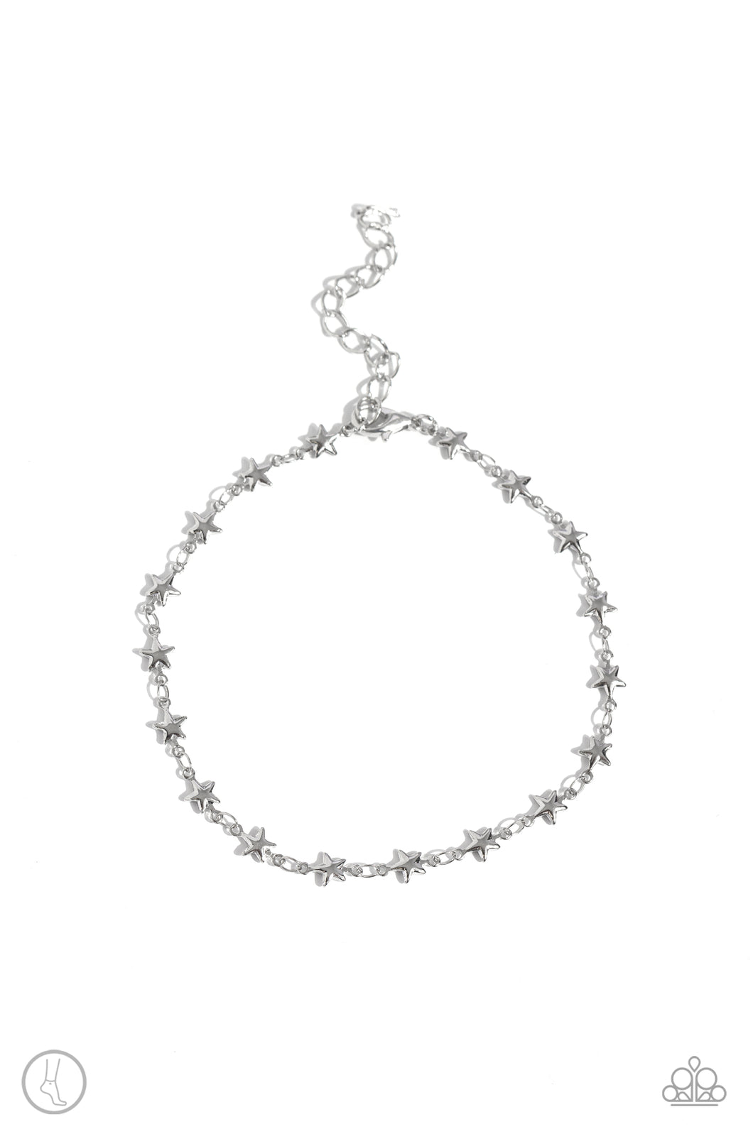 Paparazzi Starry Swing Dance - Silver (Anklet)