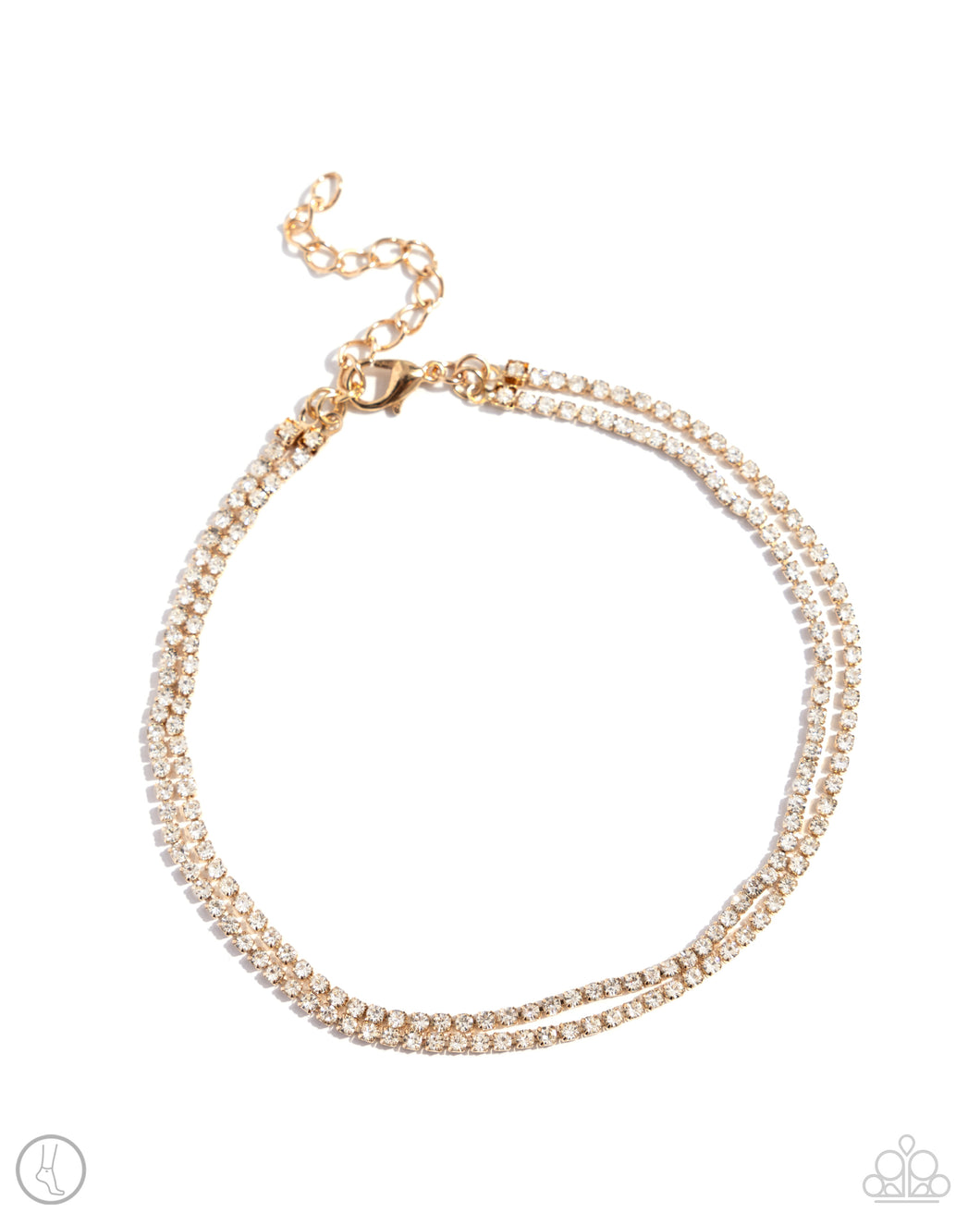 Paparazzi Dainty Declaration - Gold (Anklet)