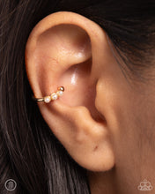 Load image into Gallery viewer, Paparazzi Ballerina Backdrop - Gold (Ear Cuff)
