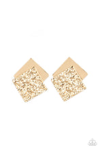 Load image into Gallery viewer, Paparazzi Square With Style - Gold - VENDOR _NAME - Sassy Sparkles $5 Jewelry
