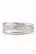 Load image into Gallery viewer, Paparazzi Straight Street - Silver - VENDOR _NAME - Sassy Sparkles $5 Jewelry
