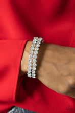 Load image into Gallery viewer, Paparazzi Megawatt Majesty - White - Life of the Party December 2021 - VENDOR _NAME - Sassy Sparkles $5 Jewelry
